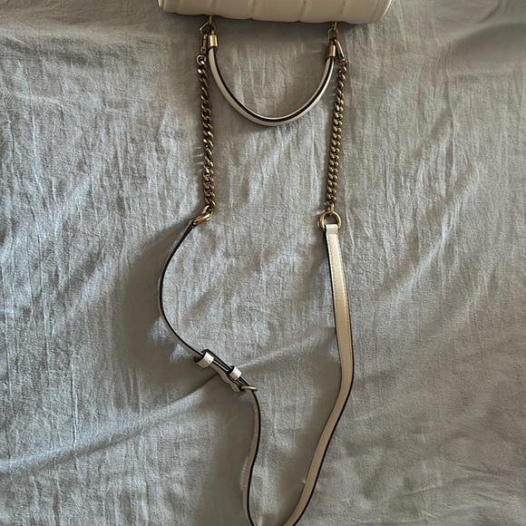 Tory Burch Kira Top Handle Quilted Bag Ivory - Picture 11 of 11